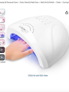 SUNUV UV LED Nail Lamp, UV Light for Gel Nail Polish Dryer